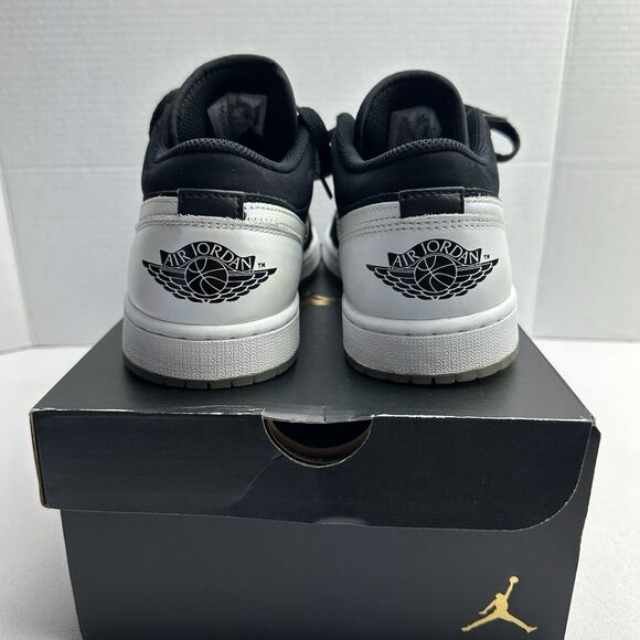 NIKE AIR JORDAN 1 RETRO LOW SE I DIAMOND SHORTS PANDA WHITE BLACK DH6931-001 - Picture 6 of 16